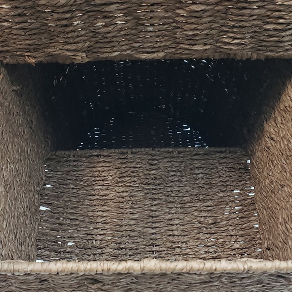 Trademark Innovations Storage Stair Basket With Handle and Lids - Picture 7 of 9